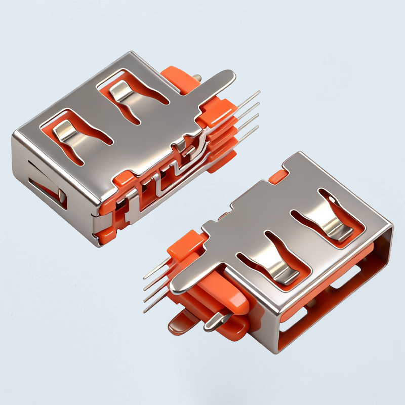 USB 短体母座 侧插短体10.0直边