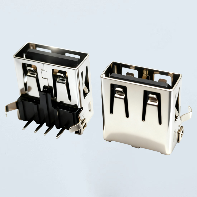 USB AF 90度弯脚有盖无卷边