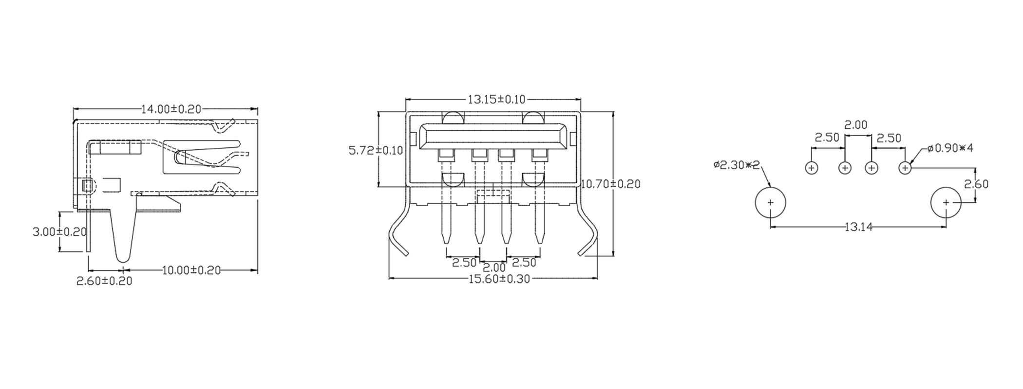 USB AF 90度弯脚有盖无卷边 网站图纸 拷贝